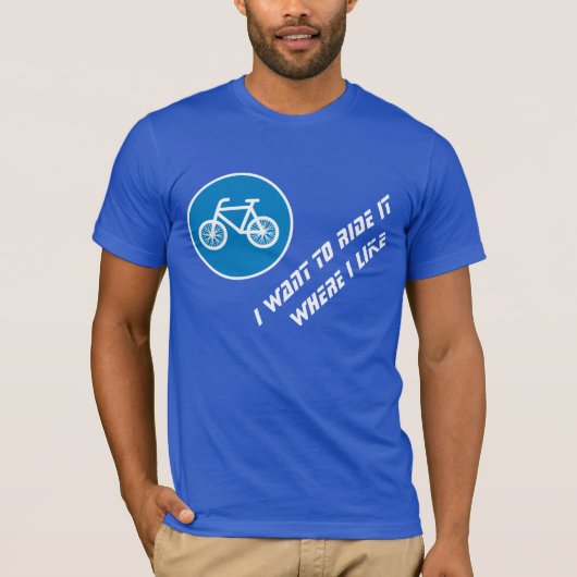 自転車を競う Tシャツ (正面)