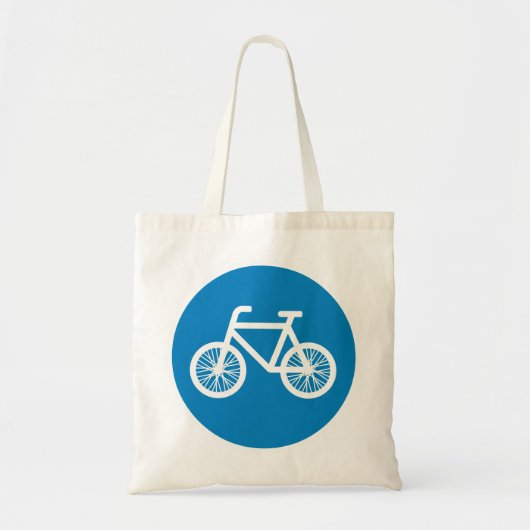 自転車を走らせる トートバッグ (正面)