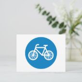 自転車を走らせる ポストカード (スタンド正面)