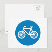 自転車を走らせる ポストカード (正面/裏面)