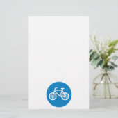 自転車を走らせる 便箋 (スタンド正面)