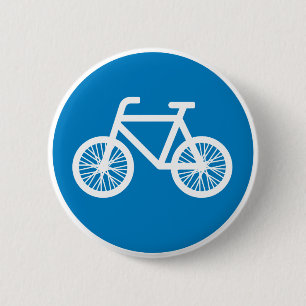 自転車を走らせる 缶バッジ