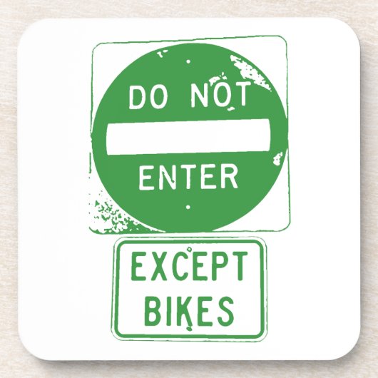 自転車を除いて入るな コースター (正面)