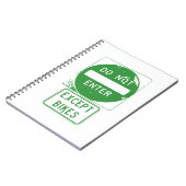 自転車を除いて入るな ノートブック (左側)