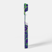 自転車を青で重ねる iPhoneケース (左側面)