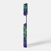 自転車を青で重ねる iPhoneケース (右側面)