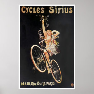 自転車アートサイクリングポスターサイラスプリント ポスター