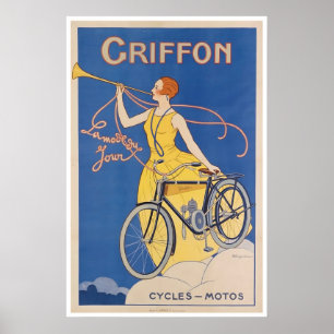 自転車アート グリフォンサイクルポスター 自転車 ポスター