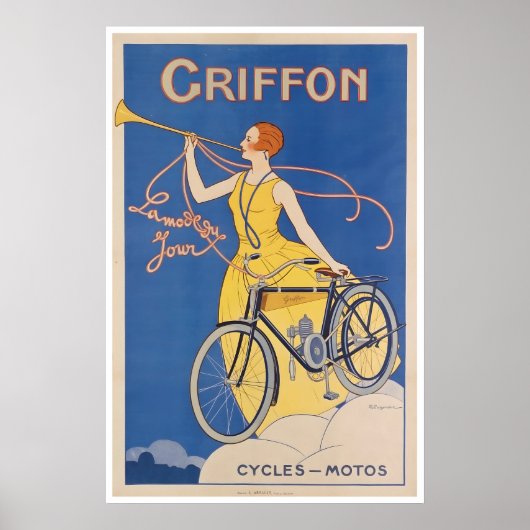 自転車アート グリフォンサイクルポスター 自転車 ポスター (正面)