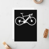 自転車インフィニティロードバイクレースサイクリングサイクリスト ノートカード (正面/裏面インサイチュ)