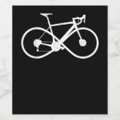 自転車インフィニティロードバイクレースサイクリングサイクリスト ワインラベル (シングルラベル)