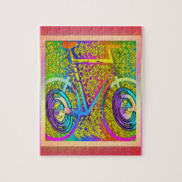 自転車インリビングカラーパズル ジグソーパズル