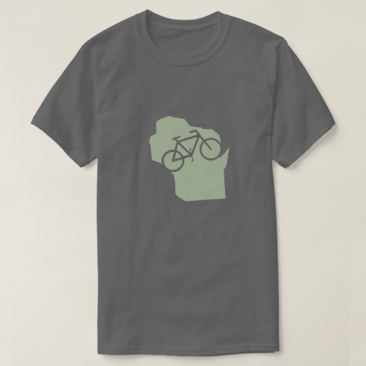自転車ウィスコンシンTシャツ Tシャツ (デザイン正面)