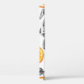 自転車オレンジ：水彩夏パターン Case-Mate iPhoneケース (裏面 / 右)