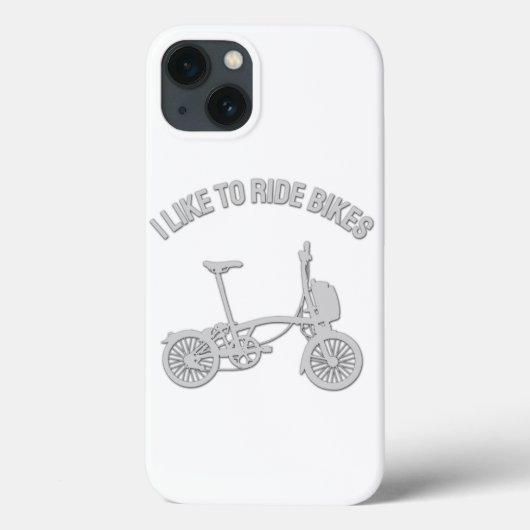 自転車カッコいいデザイン- I Like to Ride Bikes Case-Mate iPhoneケース (裏面)