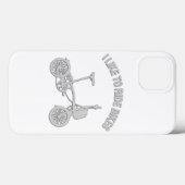 自転車カッコいいデザイン- I Like to Ride Bikes Case-Mate iPhoneケース (裏面 (横))