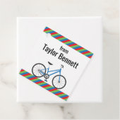 自転車カラフルのパーソナライズされた愛護又は贈与ラベル フェイバータグ (インサイチュ)