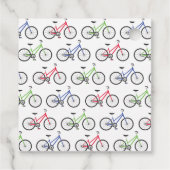 自転車カラフルのパーソナライズされた愛護又は贈与ラベル フェイバータグ (裏面)