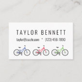 自転車カラフルカスタム事業呼出カード 名刺 (正面)