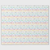 自転車カラフル型包み紙 ラッピングペーパー (フラット)