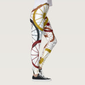 自転車カラフル車輪 レギンス (右)