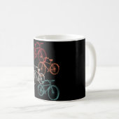 自転車カラフル コーヒーマグカップ (正面右)