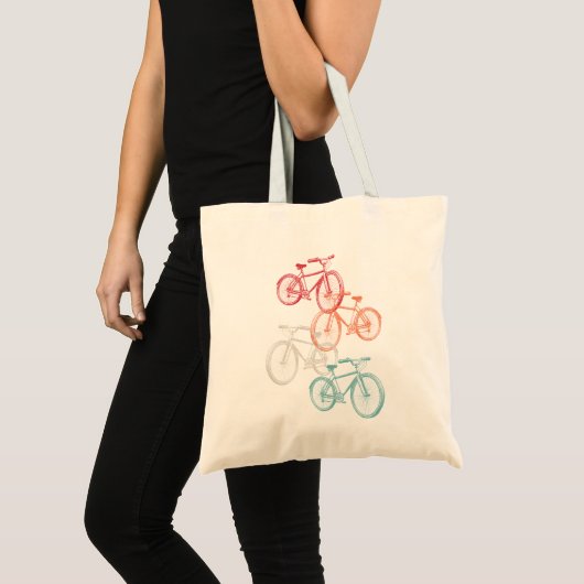 自転車カラフル トートバッグ (正面(商品))