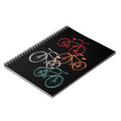自転車カラフル ノートブック (左側)