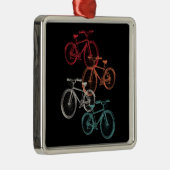 自転車カラフル メタルオーナメント (右)