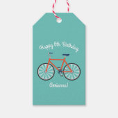 自転車キッズバイクバースデーパーティー ギフトタグ (正面)