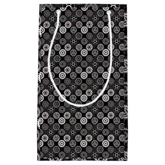 自転車ギアパターン01x4.b スモールペーパーバッグ (正面)