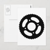 自転車ギア ポストカード (正面/裏面)