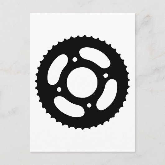 自転車ギア ポストカード (正面)