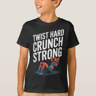 自転車クランチエクササイズボディビルフィットネス Tシャツ