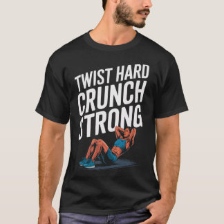 自転車クランチエクササイズボディビルフィットネス Tシャツ