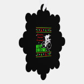 自転車クリスマスシャツ オーナメントカード (右)