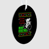 自転車クリスマスシャツ オーナメント (正面)
