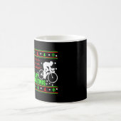 自転車クリスマスシャツ コーヒーマグカップ (正面右)