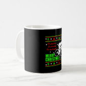 自転車クリスマスシャツ コーヒーマグカップ (正面左)