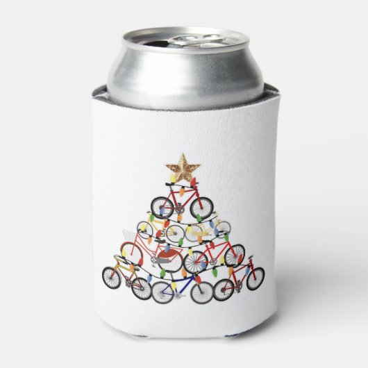 自転車クリスマスツリーオーナメントギフト 缶クーラー (缶正面)