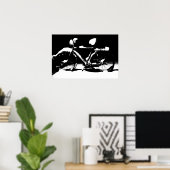 自転車クローズアップグラフィックポスター ポスター (ホームオフィス)