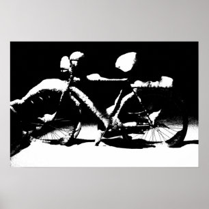 自転車クローズアップグラフィックポスター ポスター