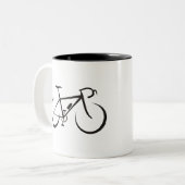 自転車クールサイクリングロードバイクアウトドアエクササイズcoo ツートーンマグカップ (正面左)