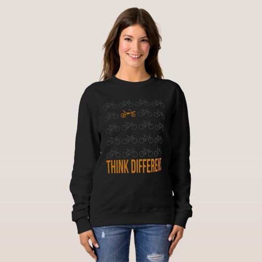 自転車サイクリストのゲートを逆曲げ スウェットシャツ (正面フル)