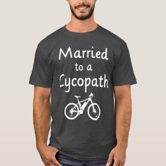 自転車サイクリスト結婚したカップルサイクリング Tシャツ