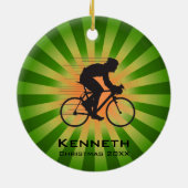 自転車サイクリングオーナメント セラミックオーナメント (裏面)
