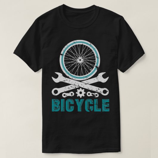 自転車サイクリングサイクリストサイクリングタンデム Tシャツ (デザイン正面)