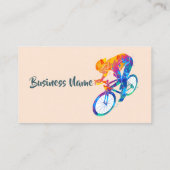 自転車サイクリングサイクリングクラスカスタムビジネス 名刺 (裏面)