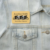 自転車サイクリングデザイン名タグ 名札 (インサイチュ)