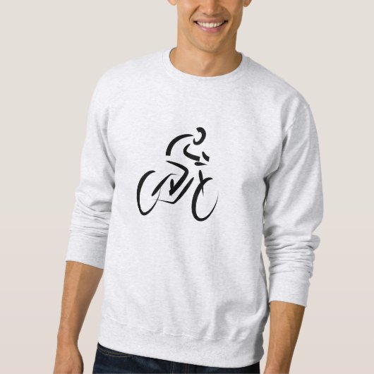 自転車サイクリングデザインTシャツ スウェットシャツ (正面)